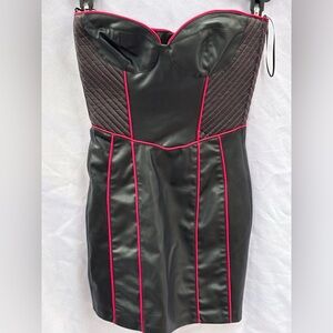 Zara Black and Pink Mini Dress‎